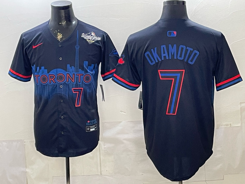 Men 2026 Toronto Blue Jays #7 Okamoto blue Game Nike MLB Jersey 0518003